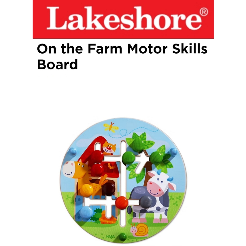 Lakeshore On the Farm Motor Skills Board - Multicolor
